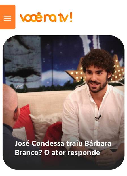 José Condessa fala de Juliana Paiva em programa de TV de Portugal