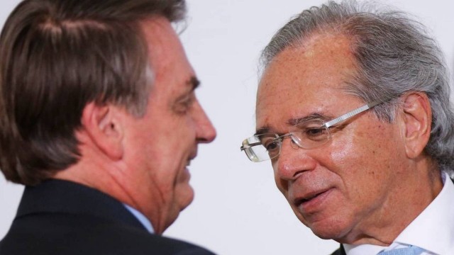 O presidente Jair Bolsonaro reafirmou sua confiança na política econômica do ministro Paulo Guedes: "Estamos mostrando que estamos no caminho certo"