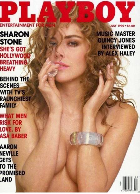Sharon Stone estava no auge da carreira quando posou em 1990