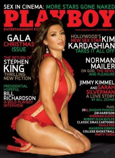 Kim Kardashian foi capa em 2007 antes da fama mundial
