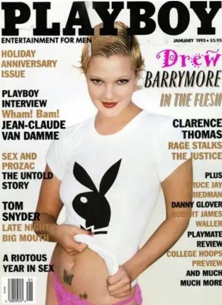 Drew Barrymore foi capa em 1995
