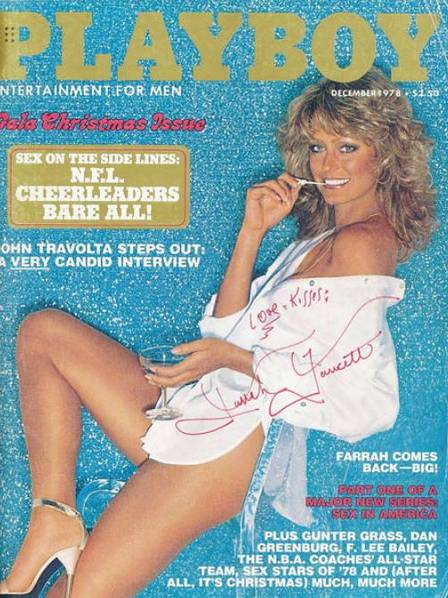A pantera Farrah Fawcett na capa em 1978