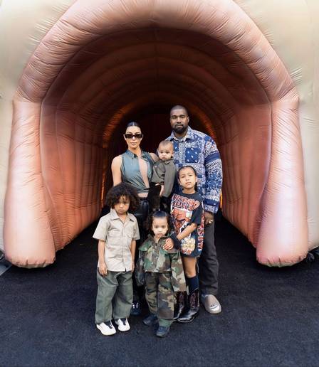 Kim, Kanye e filhos