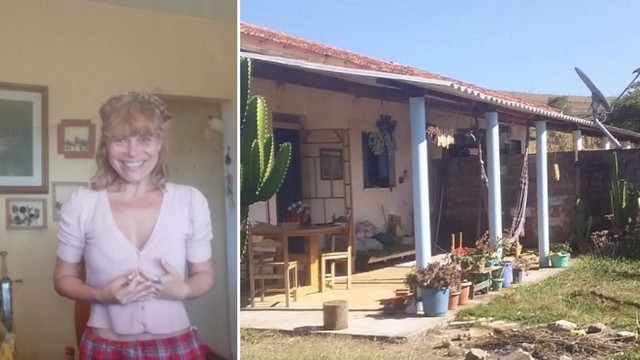 Artetha Marcos vive numa casa alugada num sítio no interior de SP