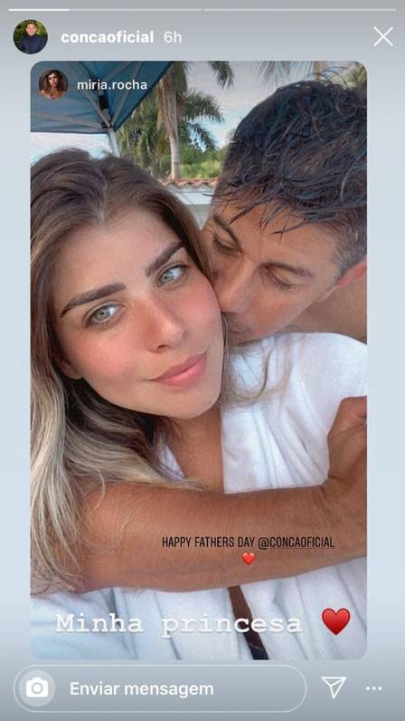Dario Conca e Miriã Rocha ficaram juntos por 1 ano e 2 meses