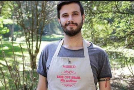Murilo Marques participou do Bake Off Brasil 2, do canal SBT