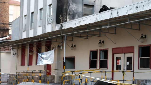 Prédio 1 do Hospital Federal de Bonsucesso, local onde ocorreu o incêndio na semana passada