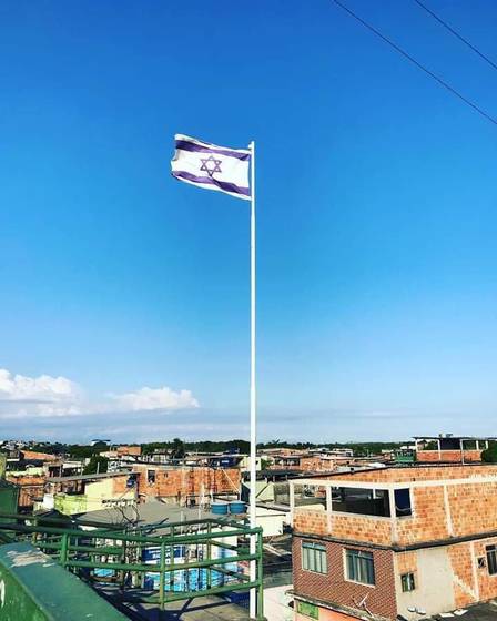 Bandeira de Israel em Vigário Geral
