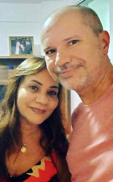 O casal de professores Maria Cristina e Alexandre, mortos em acidente envolvendo o jogador Marcinho