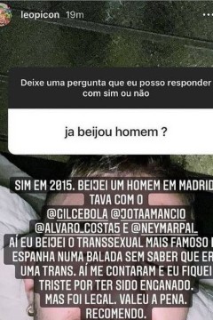 Leo Picon é ameaçado de cancelamento após acusação de transfobia ao dizer que foi ‘enganado’ na Espanha