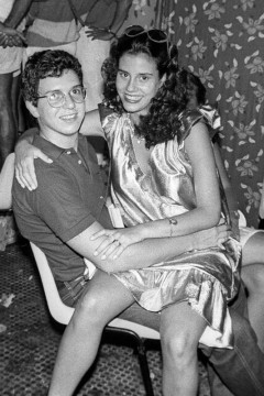 Boninho e Narcisa Tamborindeguy no carnaval de 84
