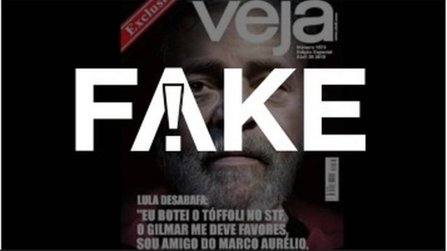 É #FAKE capa da Veja em que Lula fala sobre relações próximas com ministros do STF