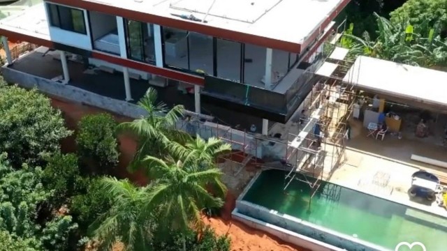 A mansão que David Brazil está construindo em Mangaratiba