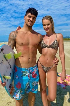 Surfista Gabriel Medina e a ex, Yasmin Brunet