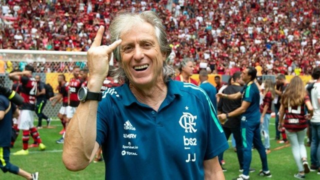 Jorge Jesus quando era técnico do Flamengo