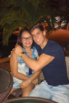 Tiago Ramos com a mãe, Ana Maria