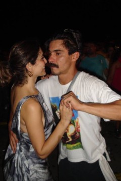 Letícia Sabatella e André Gonçalves, em 2009