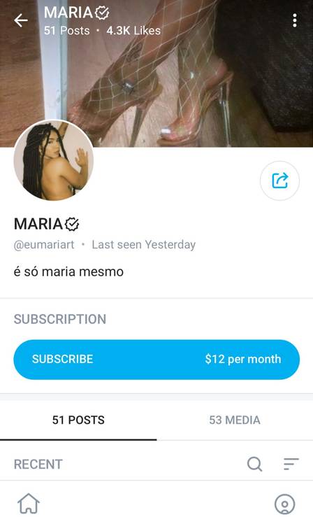 Maria, do 'BBB 22', mantém site de conteúdo adulto ativo