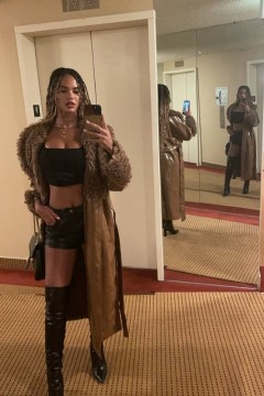 Juliana Nalú e o look que chamou atenção de Kanye West