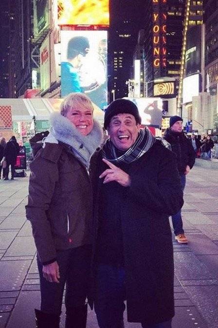 Xuxa e Sérgio Mallandro em Nova York
