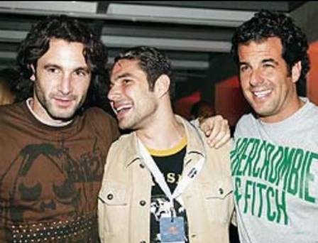 Marcus Buaiz entre Rico Mansur e Alvaro Garnero: playboys cobiçados há 20 anos
