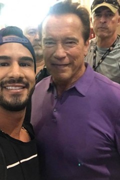 Rafa Talamask com Arnold Alois Schwarzenegger