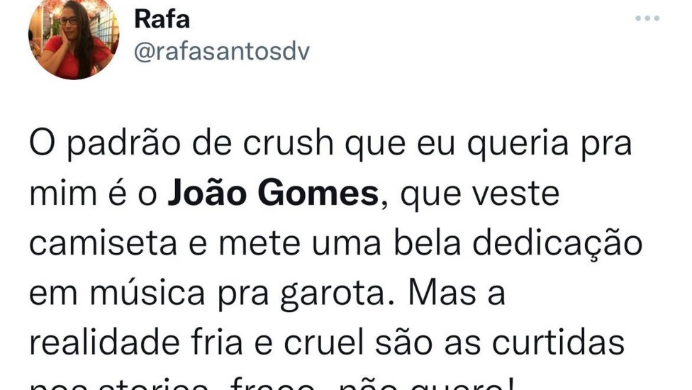 Web repercute investida de João Gomes em Maisa