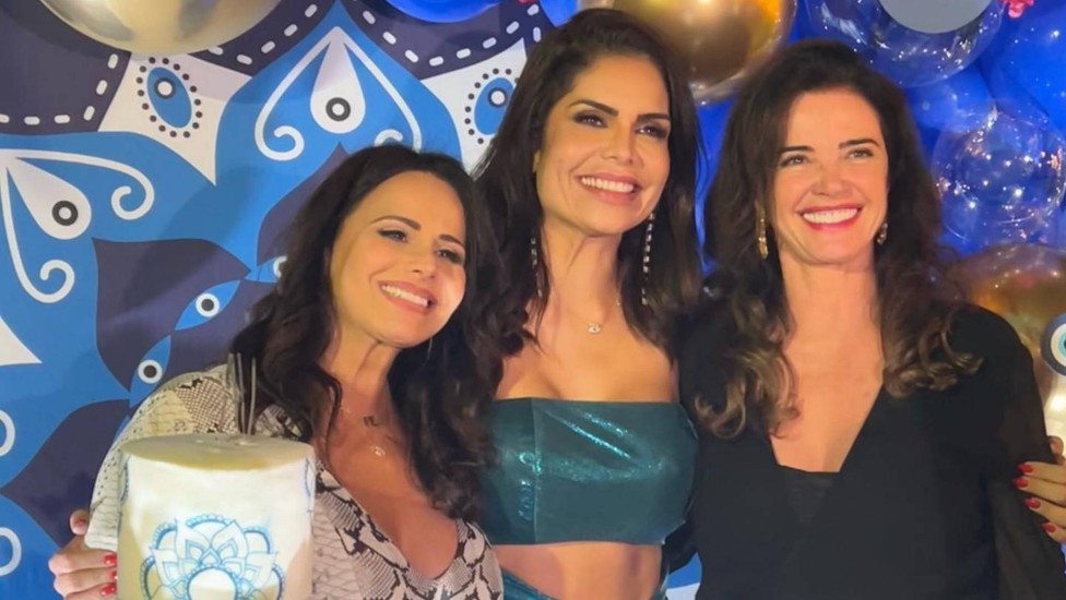 Viviane Araújo, Raíssa Machado e Luma de Oliveira: encontro de rainhas