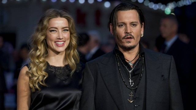 O ator americano Johnny Depp e Amber Heard
