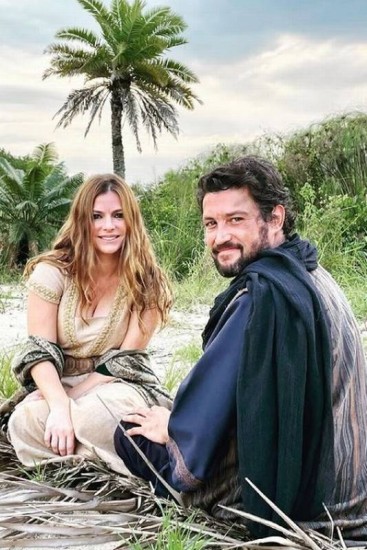Ana Paula Tabalipa e Alexandre Slavieiro formaram um casal em 'Gênesis'