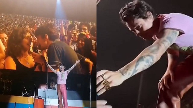 Harry Styles empresta microfone para pedido de casamento durante show em Portugal; veja o vídeo