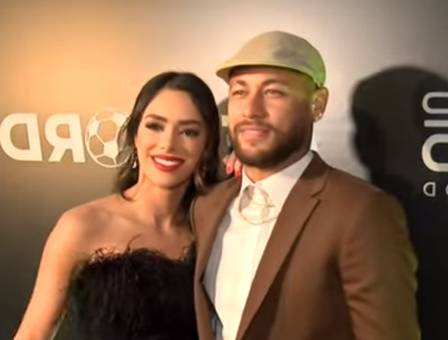 Neymar e Bruna Biancardi na premiação no Copacabana Palace: última aparição