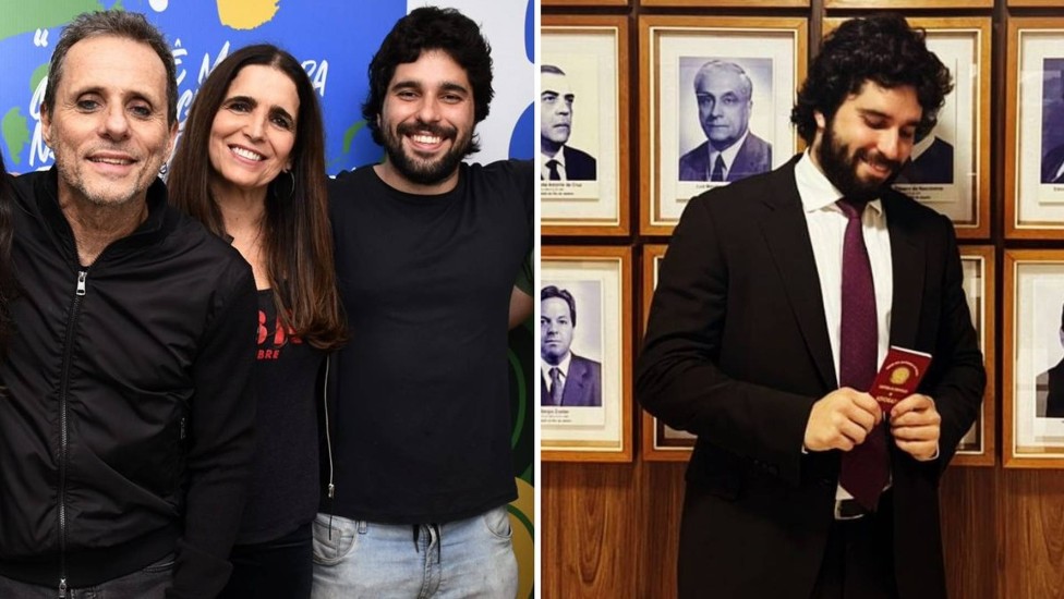 Filho caçula de Malu Mader e Tony Bellotto se forma em Direito no Rio
