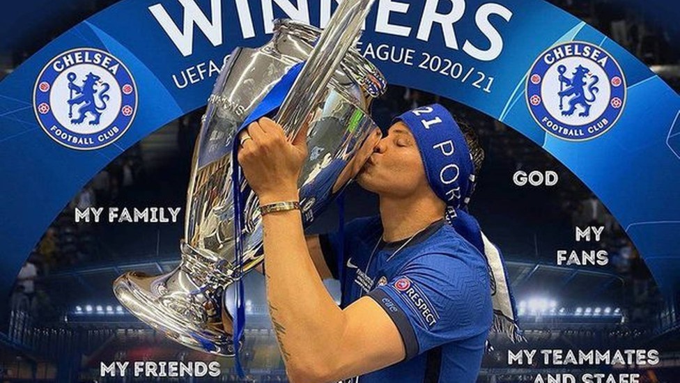 Thiago Silva ganhou a Champions League pelo Chelsea na temporada 20/21