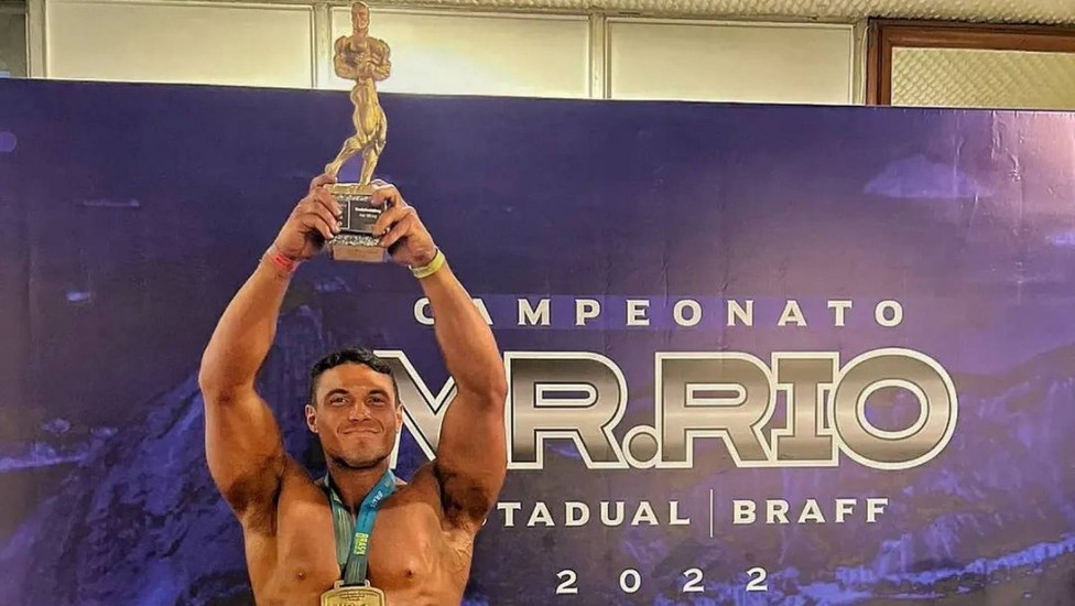 Luiz Cleiton venceu o campeonato de fisiculturismo Mr. Rio 2022