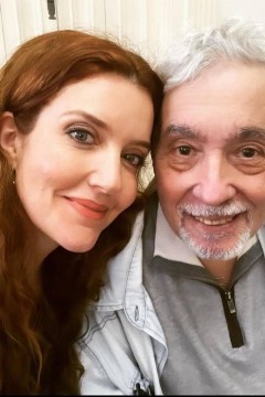 O ator Pedro Paulo Rangel com a atriz Larissa Maciel