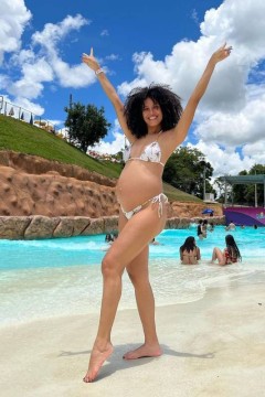 Ex-Globeleza, Erika Moura está grávida do primeiro filho
