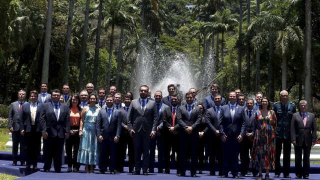 Posse dos secretariados do Governo Claudio Castro. Na foto todos os secretarios com o governador.