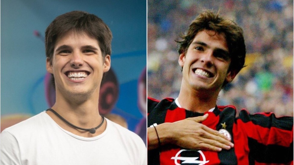 Gabriel Tavares, do 'BBB 23', e o ex-jogador Kaká