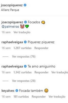 Comentários próximos de Key e Raphael divertiram internautas
