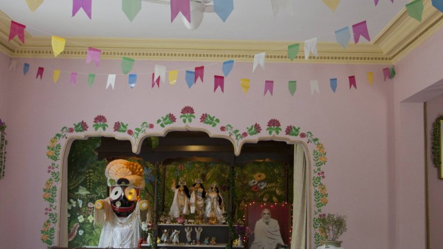 Templo Hare Krishna, na Usina, promoverá festa para o guru fundador do local