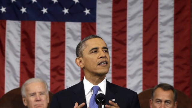 Presidente dos EUA Barack Obama em discurso no Congresso