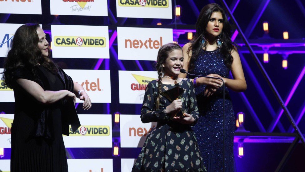 Mel Maia venceu na categoria Ator/Atriz Mirim no Prêmio Extra de TV 2015