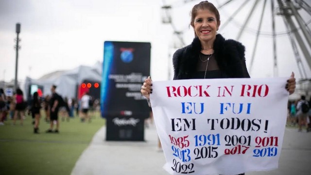 Fã marcou presença em todas as edições do Rock in Rio