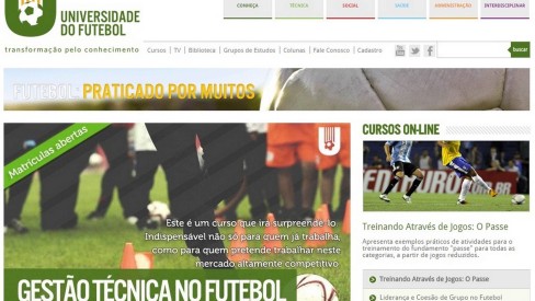 Universidade do Futebol oferece opções de estudo para