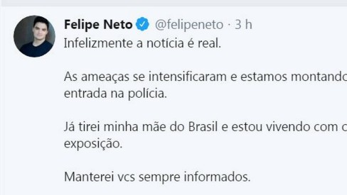Web faz piada com Felipe Neto após queda dos serviços Google, Brasil