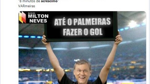 Torcedores compartilham memes sobre a derrota do Palmeiras no 1º jogo da  final