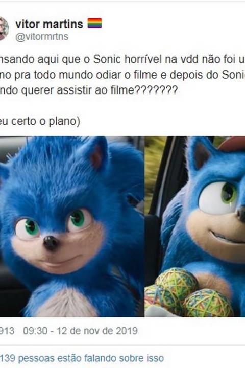 Internet está tentando consertar o trailer de Sonic: O Filme