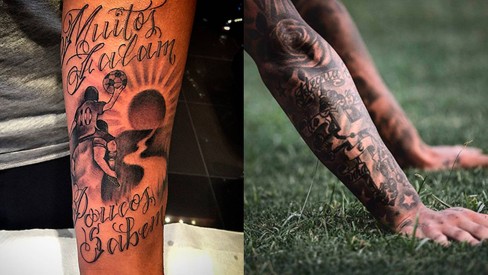 nunca desista em inglês tatuagem