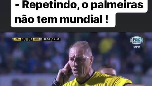 Palmeiras não tem Copinha, não tem Mundial.' Provocação favorita